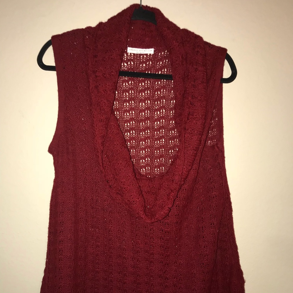 G-5 Sleeveless cowl neck sweater